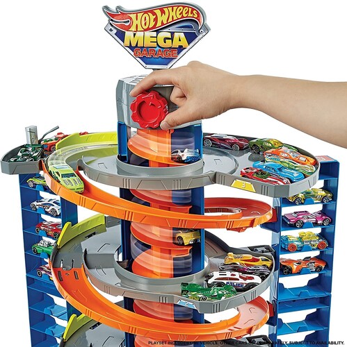 Mattel - Hot Wheels City 50 New Mega Garage (Large Item, Toy Car)