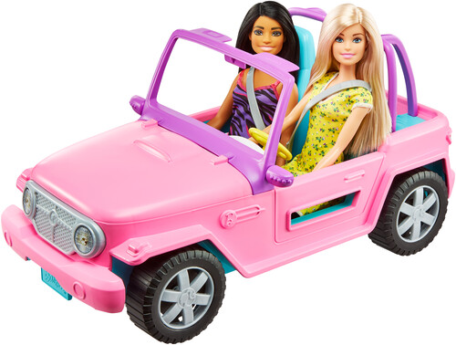Mattel - Barbie and Friend Jeep (Large Item, Doll)