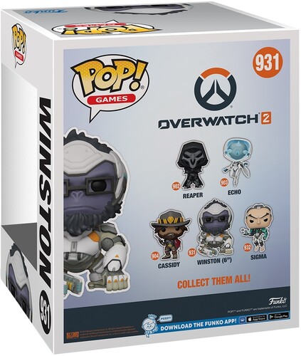 FUNKO POP! SUPER: Overwatch 2 - Winston (Large Item, Vinyl Figure)