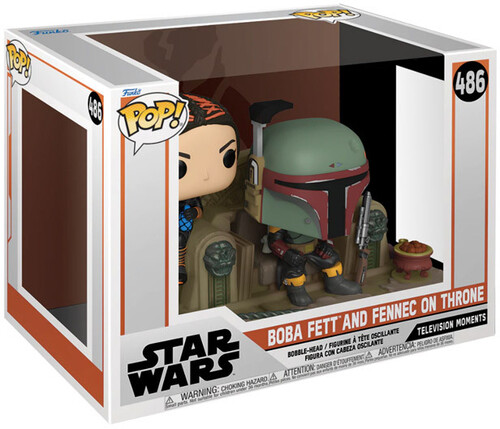 FUNKO POP! MOMENTS: Mandalorian- Boba Fett & Fennec Shand (Large Item, Vinyl Figure)