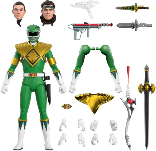 Super7 - Mighty Morphin Power Rangers ULTIMATES! Wave 1 - Green Ranger (Large Item, Collectible, Figure, Action Figure)