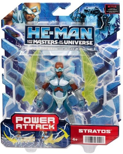 Mattel Collectible - Masters of the Universe Animated Stratos with Power Attack (He-Man, MOTU) (Large Item, Action Figure, Collectible)
