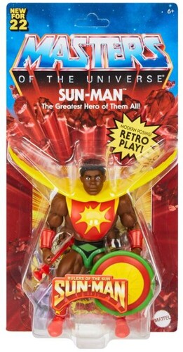 Mattel Collectible - Masters of the Universe Origins 5.5 Sun-Man, The Greatest Hero of Them All (He-Man, MOTU) (Large Item, Action Figure, Collectible)