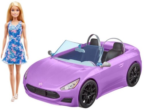 Mattel - Barbie Doll and Convertible, Blonde (Large Item, Doll, Toy Car)
