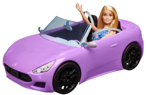 Mattel - Barbie Doll and Convertible, Blonde (Large Item, Doll, Toy Car)
