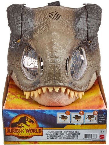 Mattel - Jurassic World Tyrannosaurus Rex Chomp 'N Roar Mask (Large Item, Action Figure)