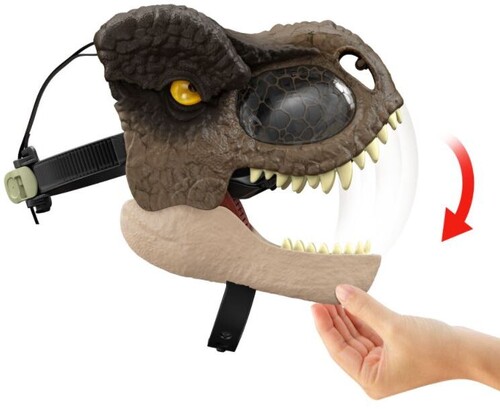 Mattel - Jurassic World Tyrannosaurus Rex Chomp 'N Roar Mask (Large Item, Action Figure)