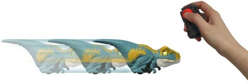 Mattel - Jurassic World Dominion Uncaged Click Tracker Velociraptor, Blue (Action Figure)