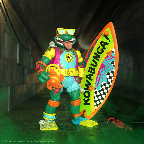 Super7 - Teenage Mutant Ninja Turtles (TMNT) ULTIMATES! Wave 6 - Mike the Sewer Surfer (Large Item, Collectible, Figure, Action Figure)