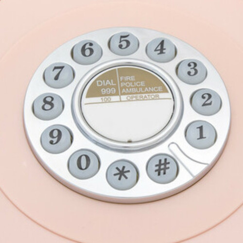 GPO Retro GPO746DPBPN 746 Desktop Push Button Telephone - Carnation Pink (Large Item, Pink)