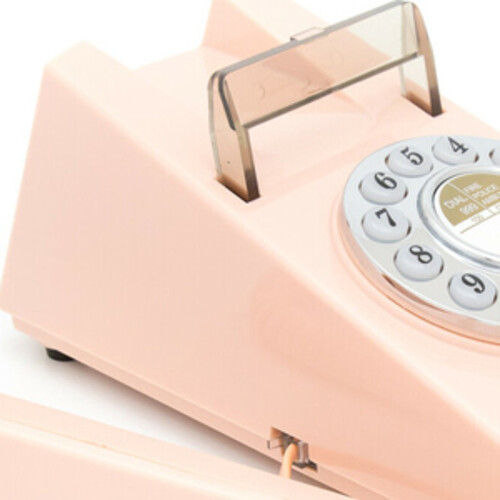 GPO Retro GPOTRMP Trim phone Desktop or Wall Mountable - Pink (Pink)