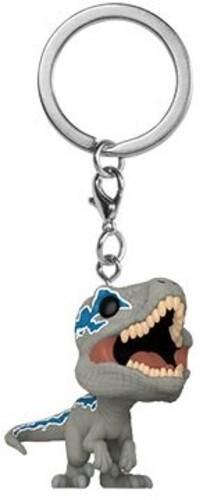 FUNKO POP! KEYCHAIN: Jurassic World Dominion - Velociraptor (Blue) (Vinyl Figure)