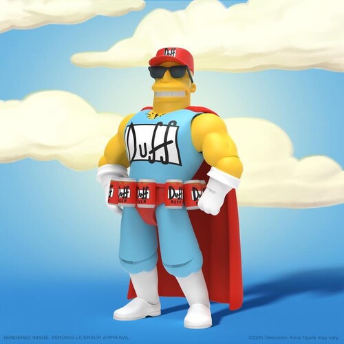 Super7 - The Simpsons ULTIMATES! Wave 2 - Duffman (Large Item, Collectible, Figure, Action Figure)