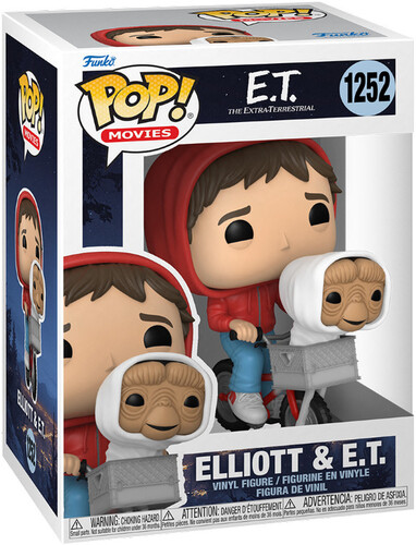 FUNKO POP! MOVIES: E.T. the Extra-Terrestrial: Elliott With E.T. in Bike Basket (Vinyl Figure)