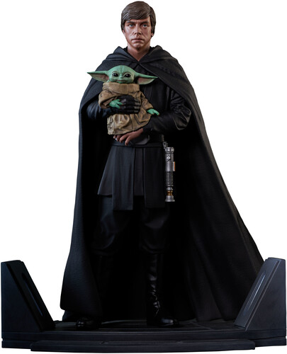 Diamond Select - STAR WARS: THE MANDALORIAN LUKE SKYWALKER AND GROGU PREMIER COLLECTION 1/7 SCALE STATUE (Large Item, Statue, Collectible)