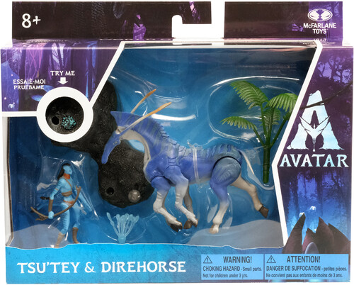 McFarlane - AVATAR - World of Pandora Med Dlx Set - A1 Tsu'tey & Direhorse (Large Item, Action Figure)