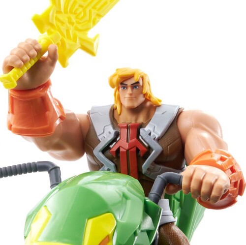 Mattel Collectible - Masters of the Universe Animated He-Man & Ground Ripper with Power Attack (He-Man, MOTU) (Large Item, Action Figure, Collectible)