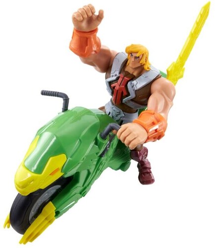 Mattel Collectible - Masters of the Universe Animated He-Man & Ground Ripper with Power Attack (He-Man, MOTU) (Large Item, Action Figure, Collectible)