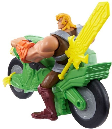 Mattel Collectible - Masters of the Universe Animated He-Man & Ground Ripper with Power Attack (He-Man, MOTU) (Large Item, Action Figure, Collectible)