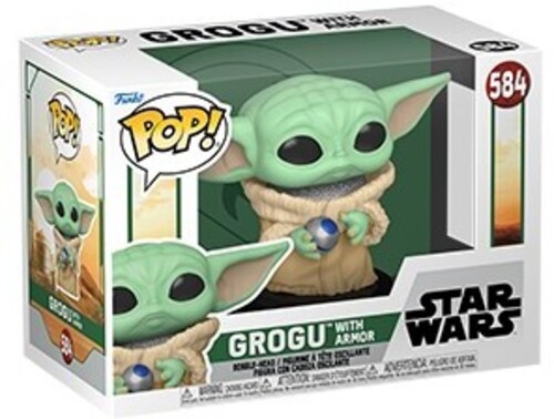 FUNKO POP! STAR WARS: Book of Boba Fett- Grogu w/Armor (Vinyl Figure)