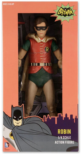 NECA - Batman 66 - Burt Ward Robin 1/4 Scale Action Figure (Large Item, Action Figure, Collectible)
