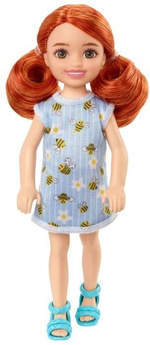 Mattel - Barbie Chelsea Doll with Bumble Bee Dress, Red Hair (Doll)