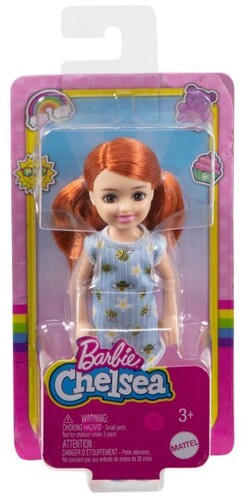 Mattel - Barbie Chelsea Doll with Bumble Bee Dress, Red Hair (Doll)