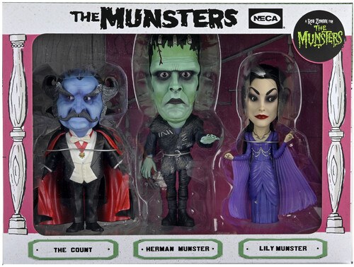 NECA - Rob Zombie's Munsters - Little Big Head Stylized Figure 3pk (Large Item, Figure, Collectible)
