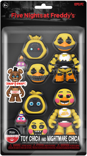 FUNKO FIVE NIGHTS AT FREDDY'S SNAP: Nightmare Chica & Toy Chica 2PK (Large Item, Vinyl Figure)