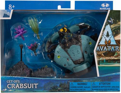 McFarlane - Avatar: The Way of Water - World of Pandora - CET-OPS Crabsuit with RDA Driver (Large Item, Action Figure)