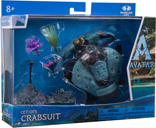 McFarlane - Avatar: The Way of Water - World of Pandora - CET-OPS Crabsuit with RDA Driver (Large Item, Action Figure)