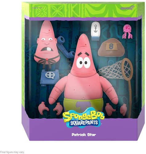 Super7 - Spongebob Squarepants - ULTIMATES! Wave 2 - Patrick (Large Item, Collectible, Figure, Action Figure)