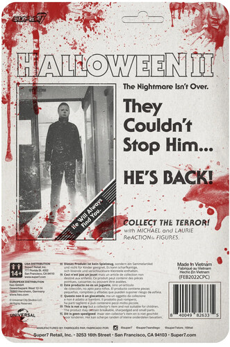 Super7 - Halloween 2 ReAction Wave 1 - Michael Myers (Blood Splatter WHOLESALE EXCLUSIVE) (Collectible, Figure, Action Figure)