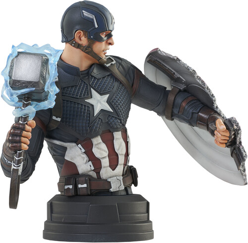 Diamond Select - Marvel - Avengers Endgame Captain America Bust (Large Item, Statue, Collectible)