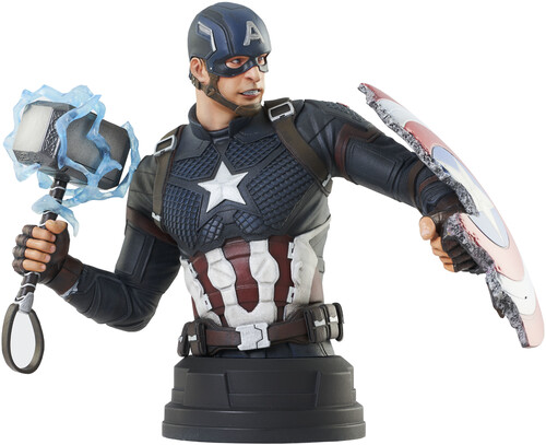 Diamond Select - Marvel - Avengers Endgame Captain America Bust (Large Item, Statue, Collectible)