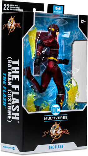McFarlane - DC Multiverse - The Flash Movie 7" Action Figure - The Flash Batman Costume (Large Item, Action Figure)
