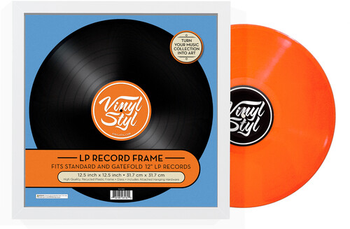 Vinyl Styl® 12 Inch Vinyl Record Display Frame - Wall Hanging (White) (Large Item)