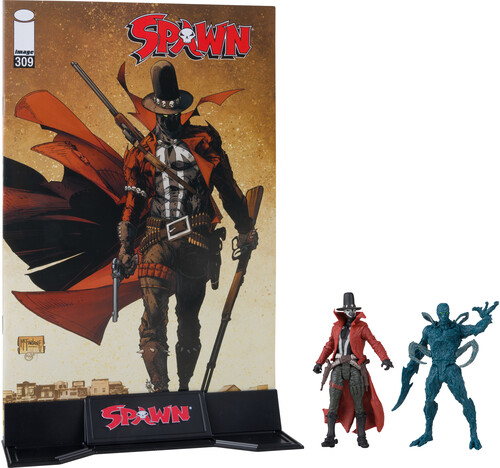 McFarlane Toys - Page Punchers - Spawn 3" Figure With Comic 2Pk - Wave 1 - Gunslinger And Auger (Spawn #309B) (Large Item, Action Figure)