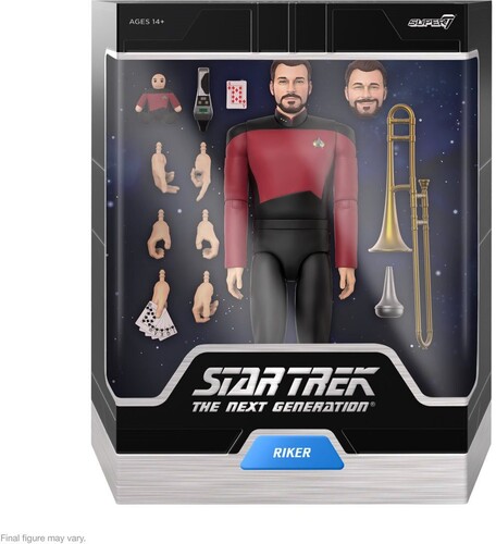 Super7 - Star Trek: The Next Generation ULTIMATES! Wave 1 - Riker (Large Item, Collectible, Figure, Action Figure)
