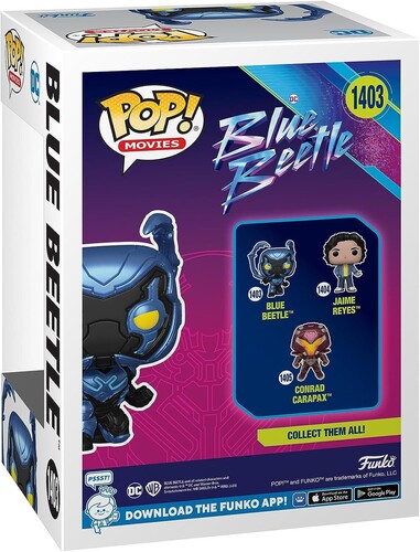 FUNKO POP! MOVIES: Blue Beetle- Blue Beetle Crouching (Styles May Vary) (Vinyl Figure)