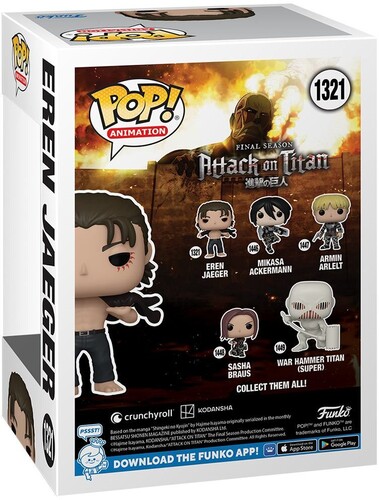 FUNKO POP! ANIMATION: Attack on Titan - Eren Jeager (Vinyl Figure)