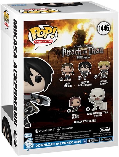 FUNKO POP! ANIMATION: Attack on Titan - Mikasa Ackermann (Vinyl Figure)