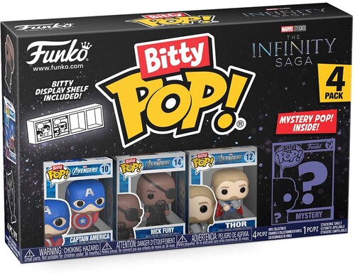 FUNKO BITTY POP!: Marvel- Capt. America 4PK (Vinyl Figure)