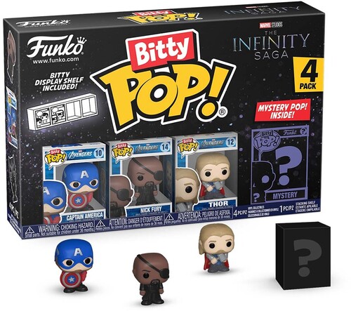 FUNKO BITTY POP!: Marvel- Capt. America 4PK (Vinyl Figure)