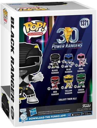 FUNKO POP! TELEVISION: Mighty Morphin Power Rangers 30th- Black Ranger (Vinyl Figure)
