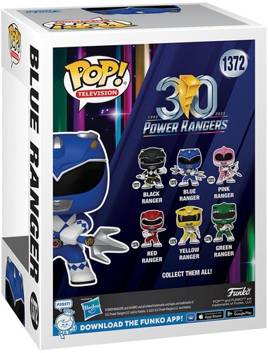 FUNKO POP! TELEVISION: Mighty Morphin Power Rangers 30th- Blue Ranger (Vinyl Figure)
