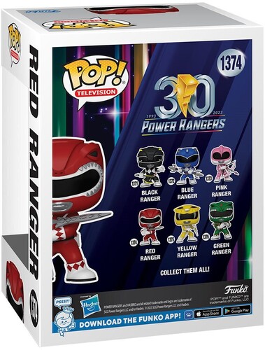 FUNKO POP! TELEVISION: Mighty Morphin Power Rangers 30th- Red Ranger (Vinyl Figure)