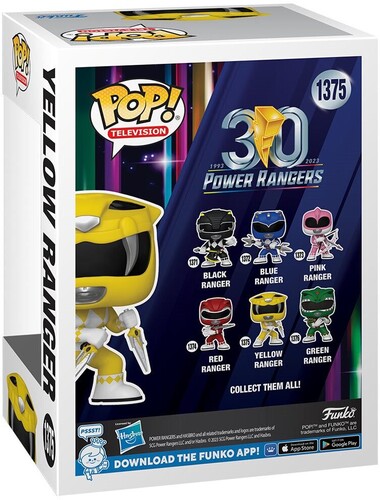 FUNKO POP! TELEVISION: Mighty Morphin Power Rangers 30th- Yellow Ranger (Vinyl Figure)