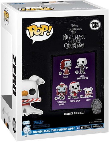 FUNKO POP! DISNEY: The Nightmare Before Christmas 30th- Zero w/CandyCane (Vinyl Figure)