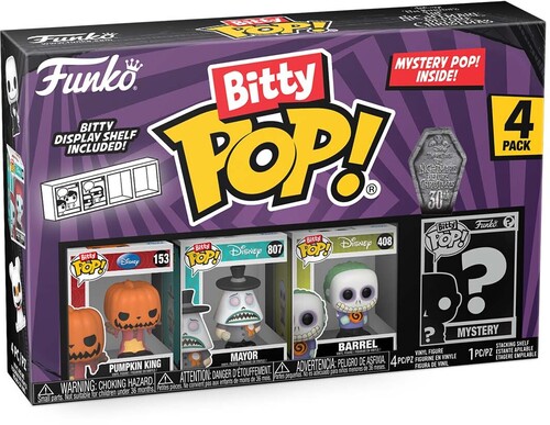 FUNKO BITTY POP!: The Nightmare Before Christmas- Pumpkin Jack 4PK (Vinyl Figure)